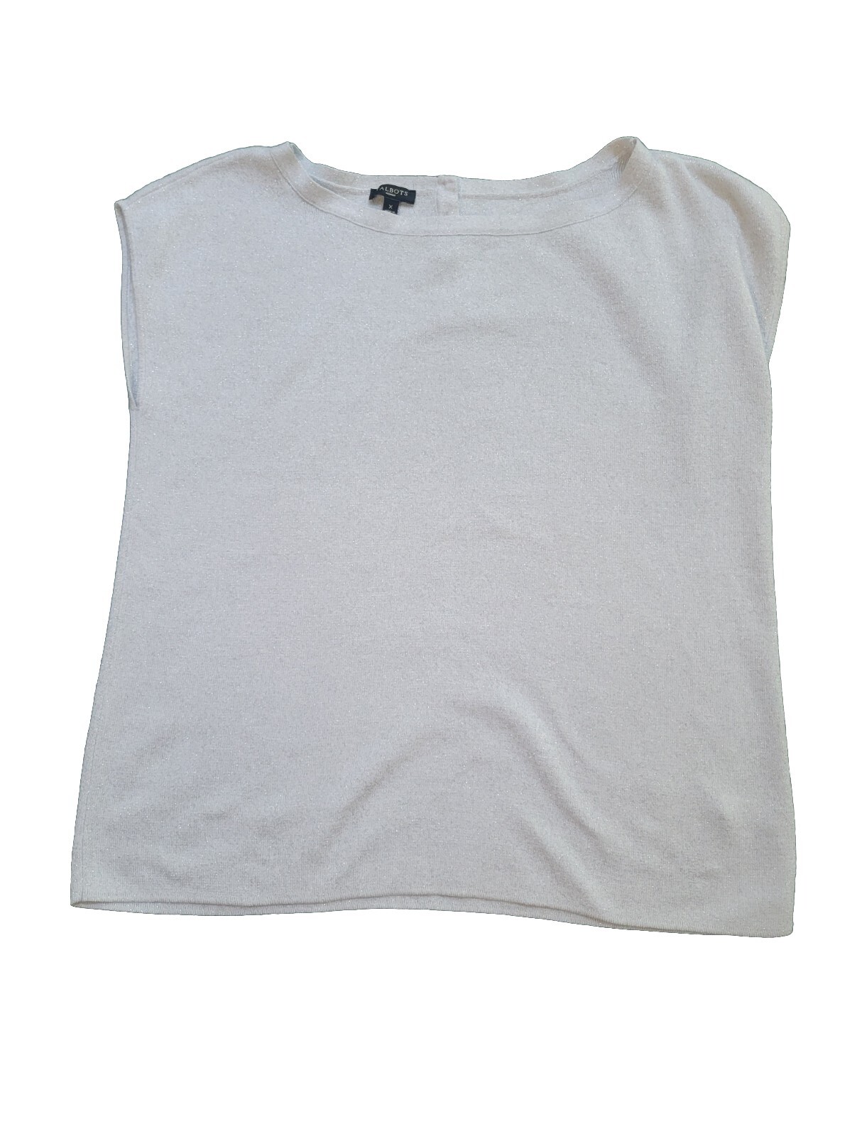 Talbots Woman Black Label Plus Size X Silver Metallic Tank Top ...