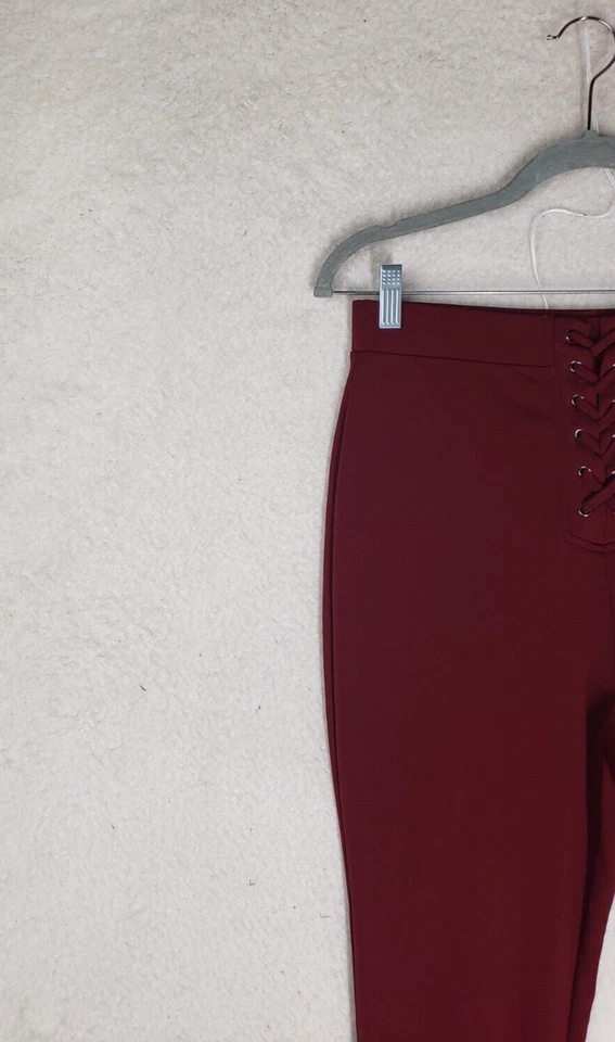 Forever 21 Mujer Leggings Grandes Borgoña Mezcla de Algodón Pull On Elastizados Pantalones Ajustados Foto 2 de 4