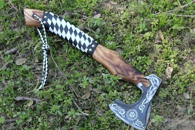 VIKING AXE Forged GIFT For Husband Wedding Anniversary Custom handmade Throwing