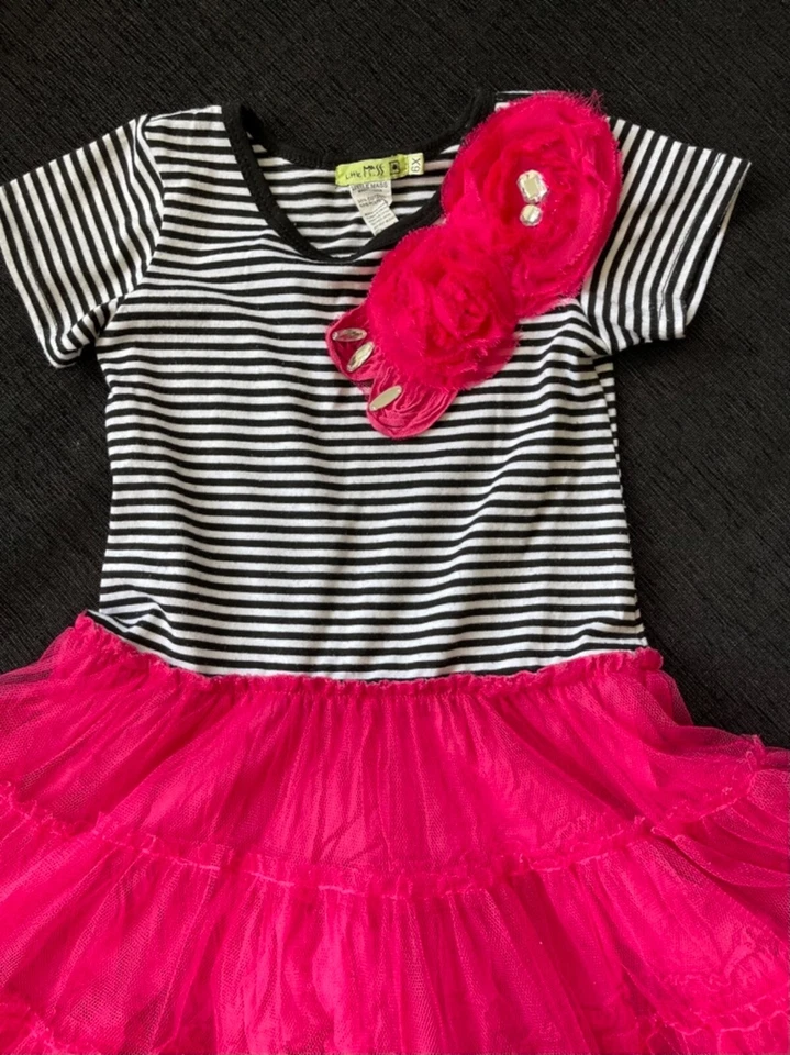 VESTIDO TUTÚ NIÑA PEQUEÑA MASA RAYAS TALLA 6 G116 Foto 2 de 3