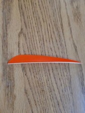 5 inch Feathers Right Wing Parabolic Cut 100 pack Orange