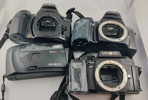 ✮ Minolta SLR Konvolut | 4 Kameras | [DEFEKT / BASTLER] | Ersatzteilspender ✅