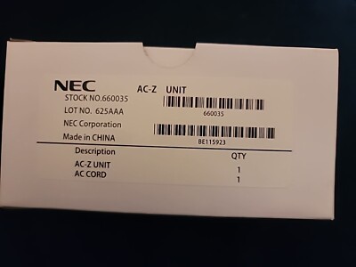 NEC AC-Z Adapter unit for IP Phones 660035 BE115923