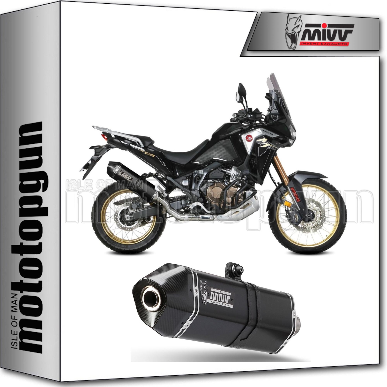 MIVV SCARICO HOM CAT-OEM SPEED EDGE NERO C HONDA CRF 1100 L AFRICA TWIN 2023 23
