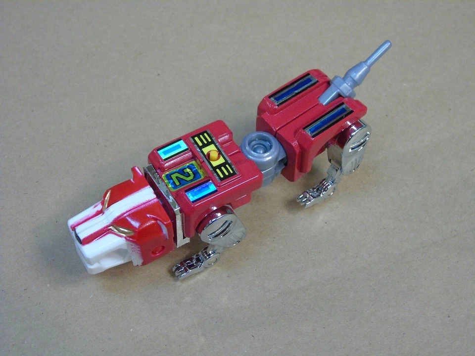 NOS Original 1981 1985 Voltron Red Lion Head TOEI B D Golion Action Figure - Image 2 of 3