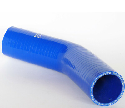 45 Grad, Silikonbogen ID 102mm Silikonschlauch Bogen LLK Turbo Schlauch BLAU
