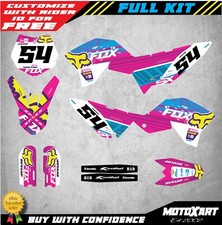 Full Graphics, custom kit stickers fits KTM 65 2009 - 2015 models PEAK STYLE