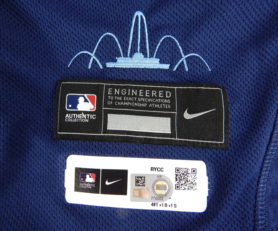 2023 Kansas City Royals Taylor Hearn 54 Game Issued Blue Jersey City