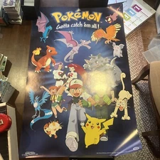 scorpio posters 1999 nintendo pokemon gotta catch em all poster 22×34 Vintage