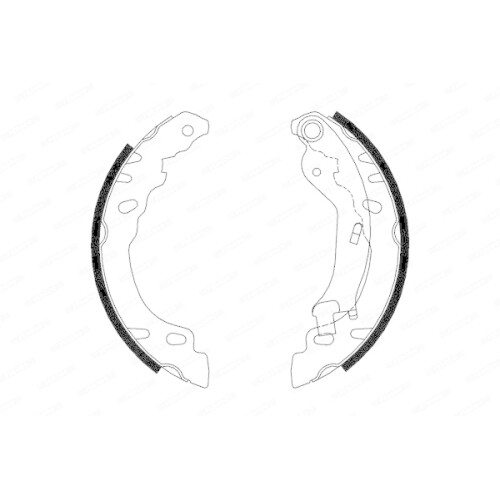 Ganasce Freno Ferodo Per Honda CN Helix 250 - Posteriori Tamburo, 1993-2000 - Foto 6