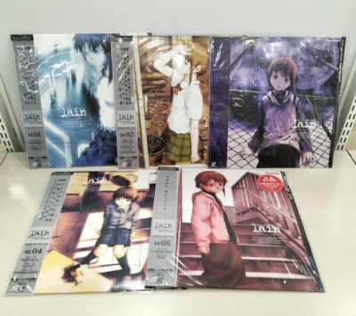 Serial Experiments Lain laserdisc 5LD BOX set All Obi Insert Serial Experiments Lain laserdisc 5LD BOX set All Obi Insert