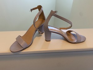 lavender block heel sandals
