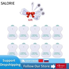 10pcs Electrode Pads 1pcs Cable Digital Machine Massager Device