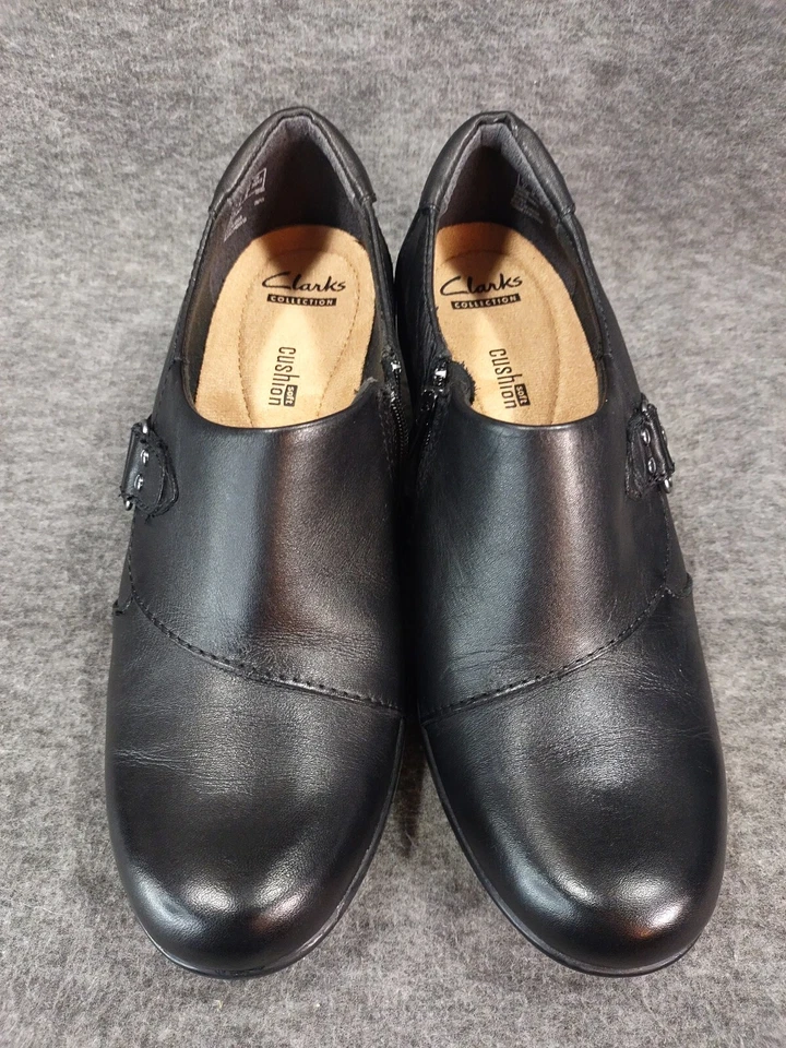 Zuecos CLARKS Collection Genette Harper Punta Cerrada Cuero Negro (Mujer) Talla 8M Foto 3 de 4