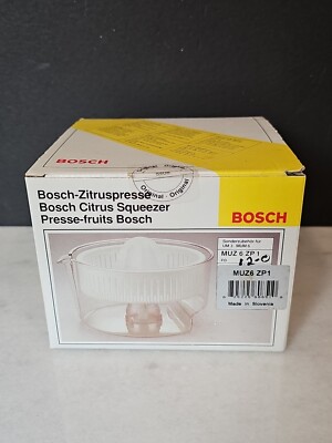 BOSCH CITRUS SQUEEZER MUZ6ZP1 Lemon Orange Grapefruit Juicer for UM3/MUM6 NEW 