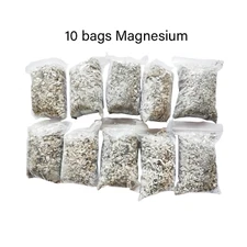 10 Bags Magnesium Shavings Fire Starter – 99% Pure for Camping, hiking，Survival