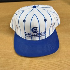 Vtg Challenger Electrical Equipment Cap Logo Snap Back Trucker Baseball Hat