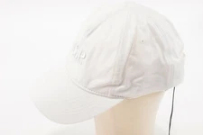 C.P. (CP) Company NWT Baseball Cap Adjstbl White w/ Stitch Logo 100% Cotton Hat