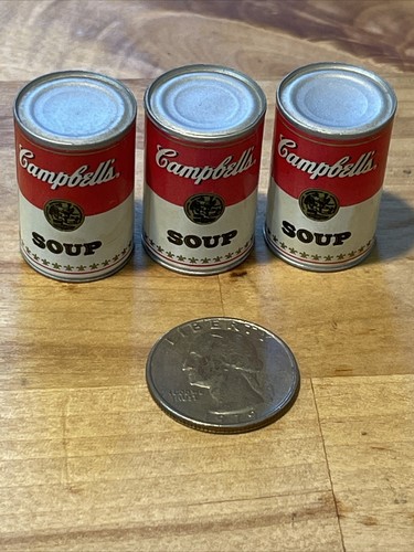 1995 Campbell’s Kids Keramik Mini Suppenschüssel und 3 Mini Campbells Suppendosen spielen - Bild 8 von 10