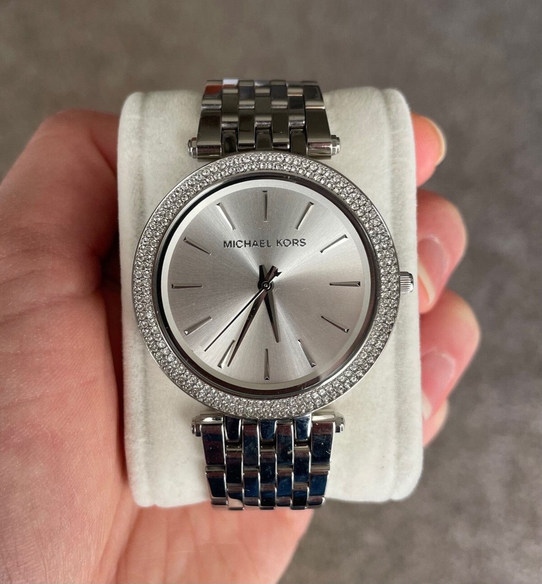 Michael Kors Silver Darci Watch MK3190 Stainless Steel Pavé  display picture 2