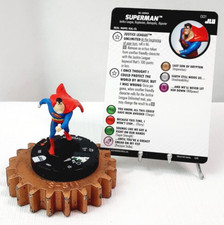 HEROCLIX Justice League Unlimited Set Common 001 Superman w/Card