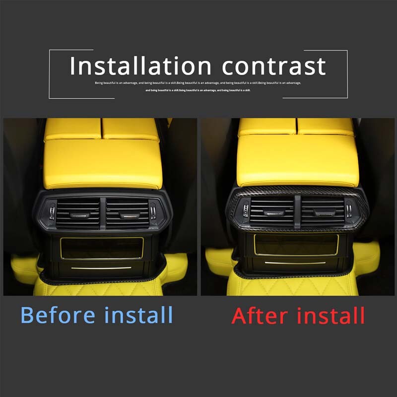Real Carbon Fiber Rear Air Vent Outlet Cover Trim For Lamborghini URUS 2018-2025