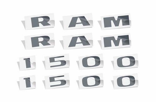 RAM 1500 Door Badge Overlay Decals for 2015-2018 Ram Rebel - Picture 7 of 101