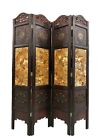 Vintage Oriental Style 4 Panels Screen Room Divider