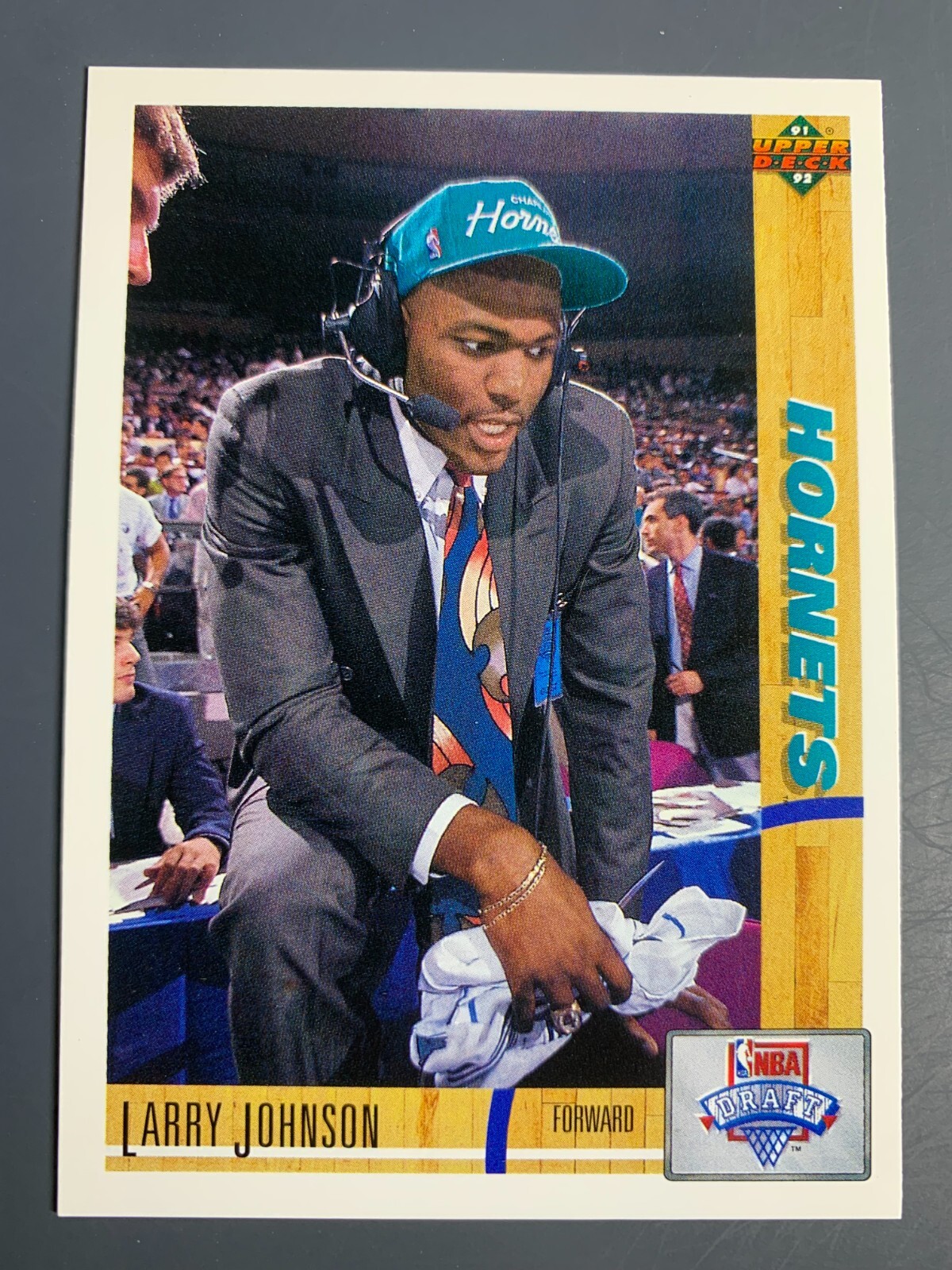 1991 Upper Deck Larry Johnson #2 Rookie Card RC Charolette Hornets