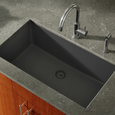 Miseno Georgia 33" Single Basin Stone Composite Kitchen Sink - MG3319U-BL