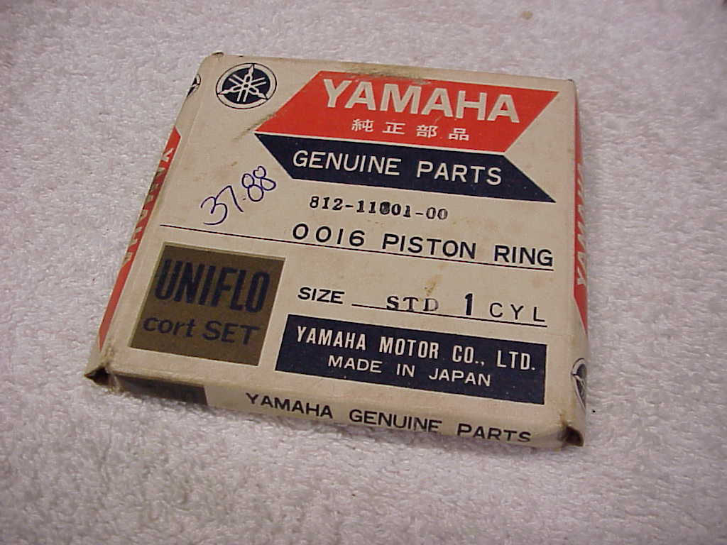 YAMAHA GENUINE NOS PISTON RINGS , 812-11601-00 STD , 1971-73 SL292