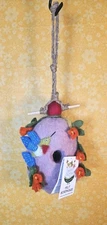 Wild Woolies  Handmade Bird House 100% Sheep Wool, The Bird House Was Never Used