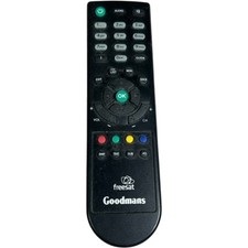 Goodmans Freesat Remote Control Black Wireless For TV Audio Devices