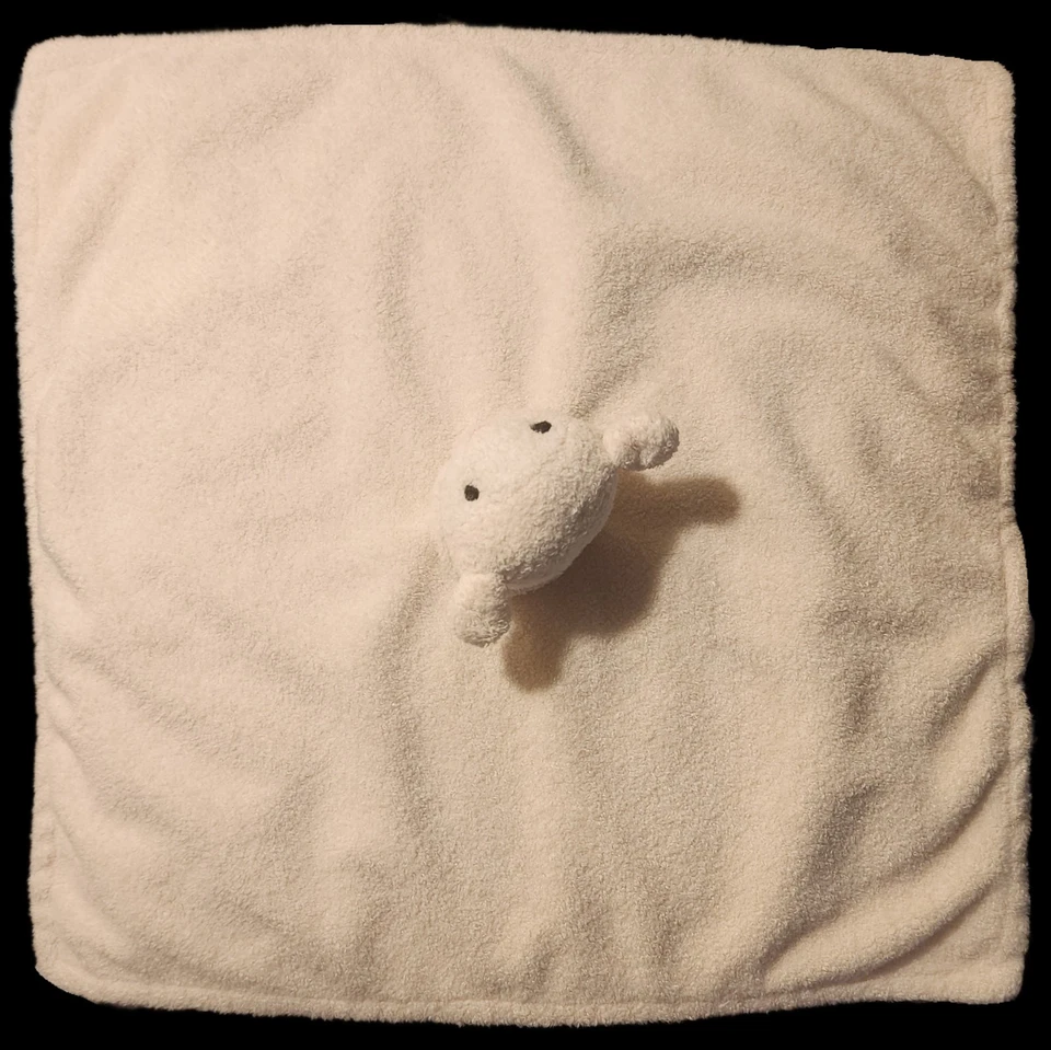 Pottery Barn Kids Lamb Lovey 2010 Plush Blanket 13x13 Cream White Pink Nose Shee - Image 4 of 4