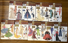 Simplicity Doll Collector's Club Sewing Patterns Lot of 9 Decades Uncut