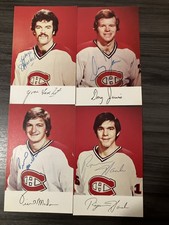 Montreal Canadiens Autographed Postcard Lot