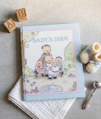 Vintage 1990 Baby's Book Memory Keepsake Journal Clinton Prints Teddy Bears New
