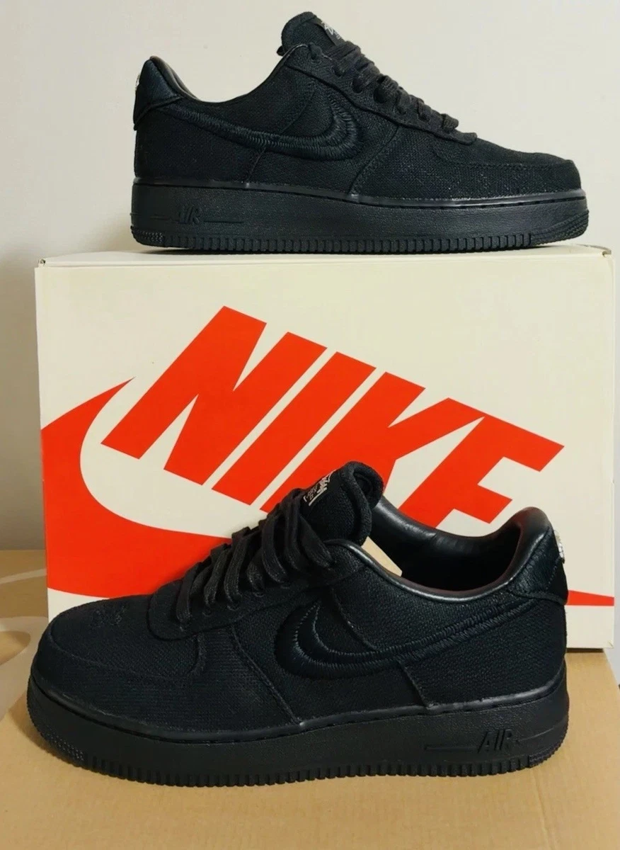 Nike Air Force 1 Low Stussy Black for Sale | Authenticity