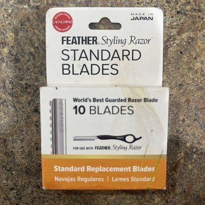 Jatai Feather Styling Razor Standard Shaving Blades 10 Blades New In Box