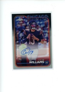 2024 Topps Chrome Caleb Williams RA-CWI Rookie Chrome Autograph Variation Auto A