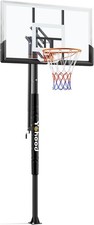 In Ground Basketball Hoop Outdoor 10FT Adjustable Height with Crank,
