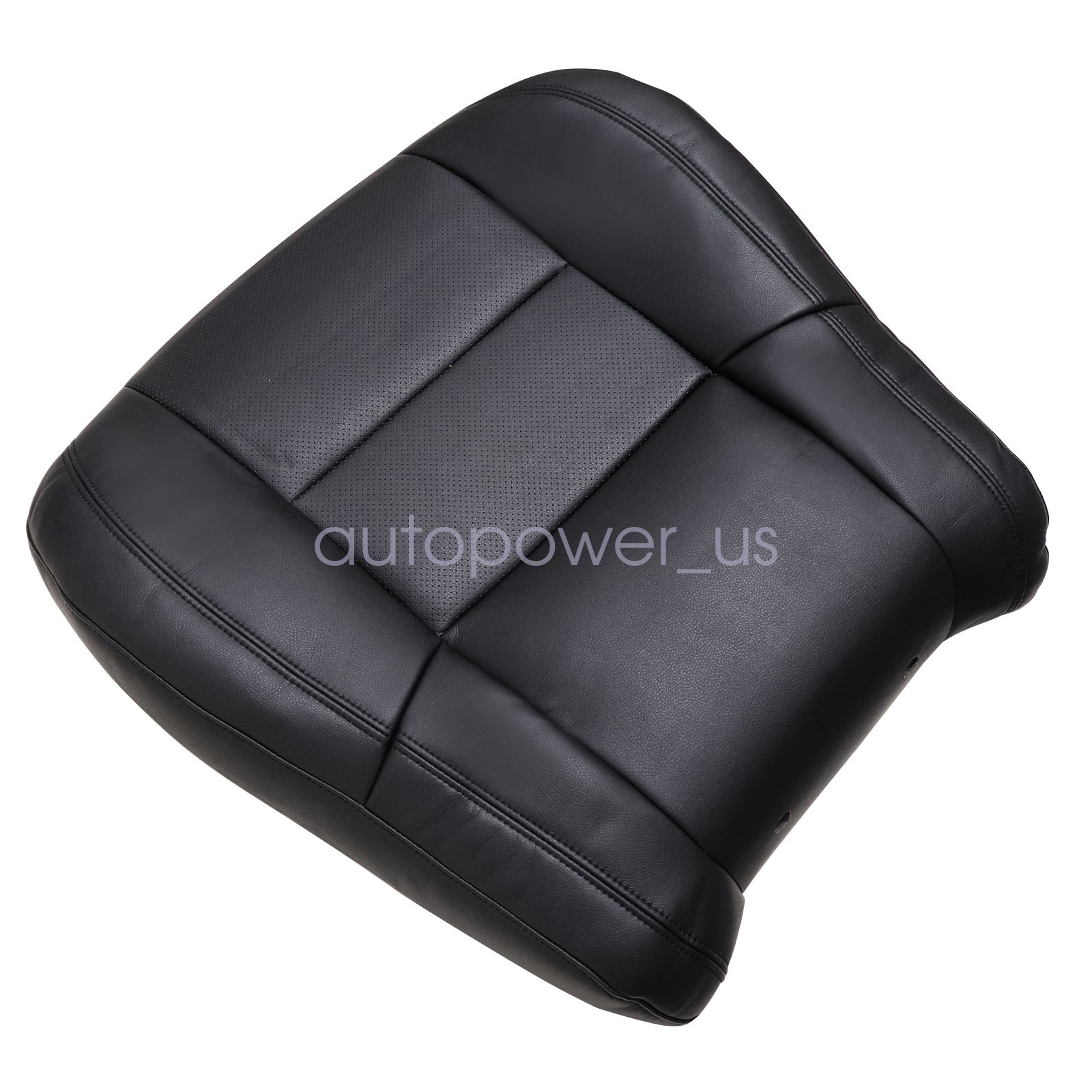 For Dodge Durango 2011-2018 Both Side Top Perforated Leather Seat Cover Black