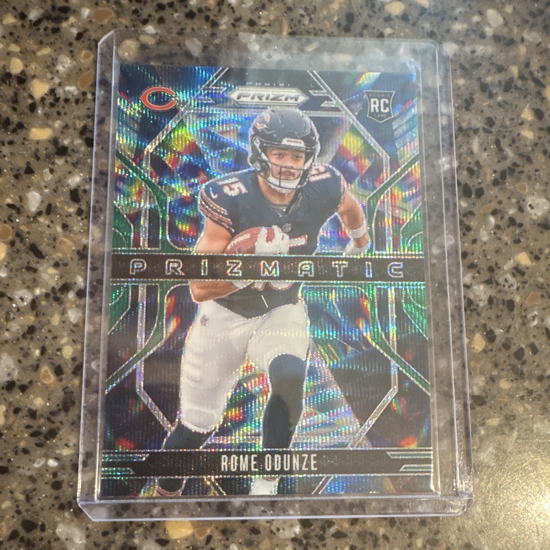 Panini 2024 Prizm Prizmatic Rookie Rome Odunze #9 Chicago Bears