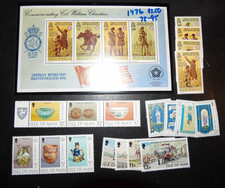 ISLE OF MAN 1976 COMMERATIVE YEAR SET OF 19 STAMPS SCOTT #78-95 MNH