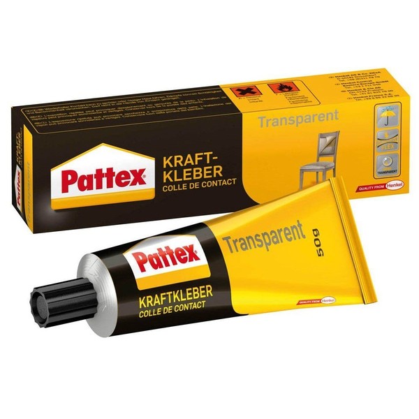 Pattex Kraftkleber Transparent 50G | Modellbau Kleber FüR Leder Holz Gummi-image