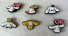 CINNAMOROLL SHOE CHARMS FOR CROCS 6 PCS-HELLO KITTY-NEW 