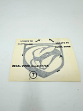 14-17 Dodge Viper Front Fascia Decal Factory Mopar New Oem