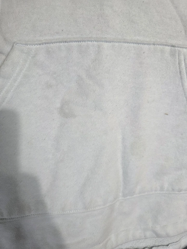 Pulôver North Face com capuz meninas grande azul claro bolso canguru FA21 manchas - Imagem 2 de 4