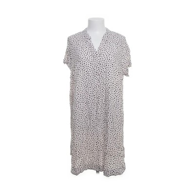 H&M, Kleid, Größe: S, Weiß/Mehrfarbig, Viskose, Gepunktet, Damen #iBv