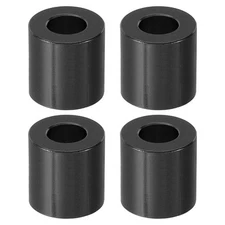 M8 Aluminum 4 Pcs Metal Spacers Aluminum 8.2mm ID x 16mm OD x 16mm L Black